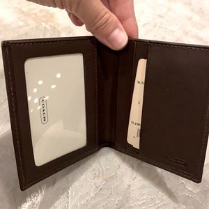 COACH Slimfold I.D. Wallet NWT